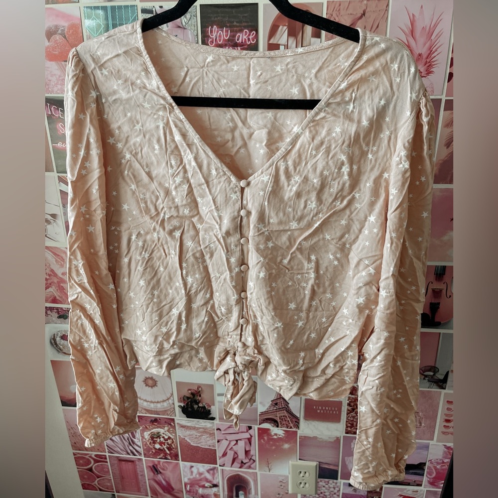 Pink Star Crop-Top